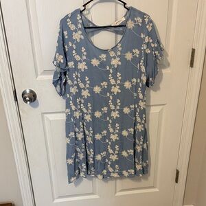 Floral Blue Women's dress